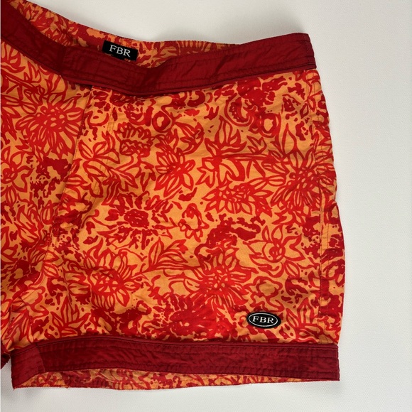 Vintage Floral Print Swim Shorts - Picture 5 of 8